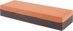 Made in USA - 6" Long x 2" Wide x 1" Thick, Aluminum Oxide Sharpening Stone - Rectangle, Coarse, Fine Grade - Exact Tool & Supply