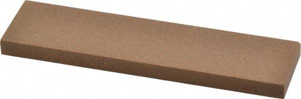 Made in USA - 4" Long x 1" Wide x 1/4" Thick, Aluminum Oxide Sharpening Stone - Rectangle, Medium Grade - Exact Tool & Supply
