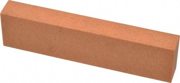 Made in USA - 4" Long x 1" Wide x 1/2" Thick, Aluminum Oxide Sharpening Stone - Rectangle, Fine Grade - Exact Tool & Supply