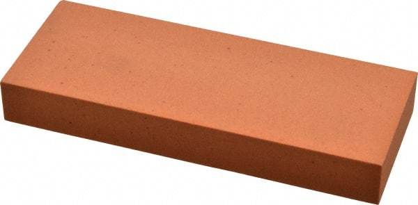 Made in USA - 5" Long x 2" Wide x 5/8" Thick, Aluminum Oxide Sharpening Stone - Rectangle, Fine Grade - Exact Tool & Supply