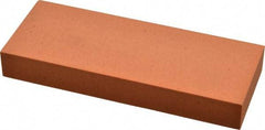 Made in USA - 5" Long x 2" Wide x 5/8" Thick, Aluminum Oxide Sharpening Stone - Rectangle, Fine Grade - Exact Tool & Supply