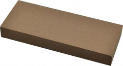 Made in USA - 5" Long x 2" Wide x 5/8" Thick, Aluminum Oxide Sharpening Stone - Rectangle, Medium Grade - Exact Tool & Supply