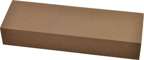 Made in USA - 6" Long x 2" Wide x 1" Thick, Aluminum Oxide Sharpening Stone - Rectangle, Medium Grade - Exact Tool & Supply
