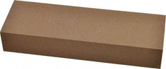Made in USA - 6" Long x 2" Wide x 1" Thick, Aluminum Oxide Sharpening Stone - Rectangle, Medium Grade - Exact Tool & Supply