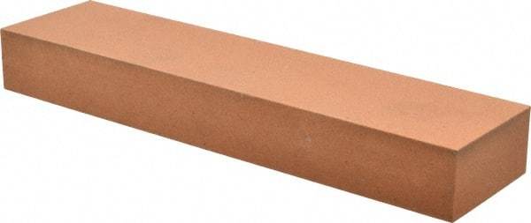 Made in USA - 8" Long x 2" Wide x 1" Thick, Aluminum Oxide Sharpening Stone - Rectangle, Fine Grade - Exact Tool & Supply