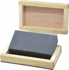 Made in USA - 4" Long x 2" Wide x 3/4" Thick, Novaculite Sharpening Stone - Rectangle, Extra Fine Grade - Exact Tool & Supply