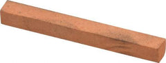 Made in USA - 4" Long x 1/4" Wide x 1/4" Thick, Aluminum Oxide Sharpening Stone - Square, Fine Grade - Exact Tool & Supply