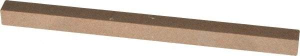 Made in USA - 4" Long x 1/4" Wide x 1/4" Thick, Aluminum Oxide Sharpening Stone - Square, Medium Grade - Exact Tool & Supply