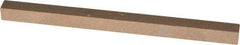 Made in USA - 4" Long x 1/4" Wide x 1/4" Thick, Aluminum Oxide Sharpening Stone - Square, Medium Grade - Exact Tool & Supply