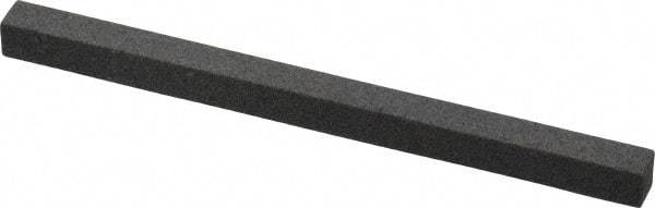 Made in USA - 4" Long x 1/4" Wide x 1/4" Thick, Aluminum Oxide Sharpening Stone - Square, Coarse Grade - Exact Tool & Supply