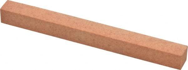 Made in USA - 4" Long x 3/8" Wide x 3/8" Thick, Aluminum Oxide Sharpening Stone - Square, Fine Grade - Exact Tool & Supply