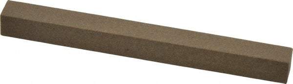 Made in USA - 4" Long x 3/8" Wide x 3/8" Thick, Aluminum Oxide Sharpening Stone - Square, Medium Grade - Exact Tool & Supply