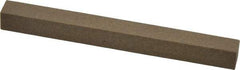 Made in USA - 4" Long x 3/8" Wide x 3/8" Thick, Aluminum Oxide Sharpening Stone - Square, Medium Grade - Exact Tool & Supply