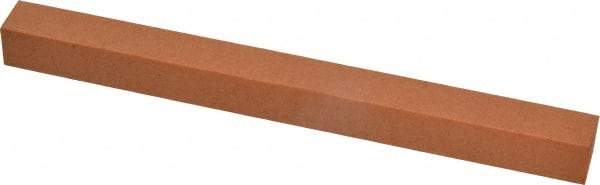 Made in USA - 6" Long x 1/2" Wide x 1/2" Thick, Aluminum Oxide Sharpening Stone - Square, Fine Grade - Exact Tool & Supply