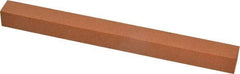 Made in USA - 6" Long x 1/2" Wide x 1/2" Thick, Aluminum Oxide Sharpening Stone - Square, Fine Grade - Exact Tool & Supply