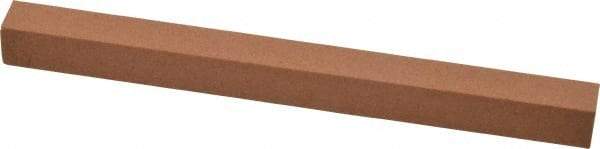 Made in USA - 6" Long x 1/2" Wide x 1/2" Thick, Aluminum Oxide Sharpening Stone - Square, Medium Grade - Exact Tool & Supply