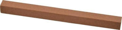 Made in USA - 6" Long x 1/2" Wide x 1/2" Thick, Aluminum Oxide Sharpening Stone - Square, Medium Grade - Exact Tool & Supply