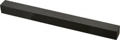 Made in USA - 6" Long x 1/2" Wide x 1/2" Thick, Aluminum Oxide Sharpening Stone - Square, Coarse Grade - Exact Tool & Supply