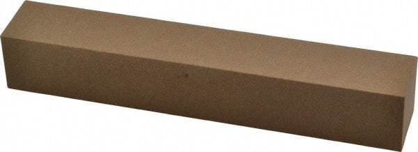 Made in USA - 6" Long x 1" Wide x 1" Thick, Aluminum Oxide Sharpening Stone - Square, Medium Grade - Exact Tool & Supply