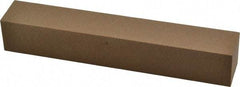 Made in USA - 6" Long x 1" Wide x 1" Thick, Aluminum Oxide Sharpening Stone - Square, Medium Grade - Exact Tool & Supply