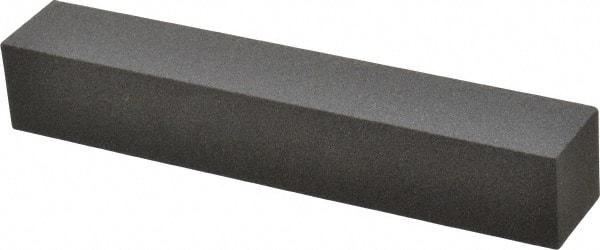 Made in USA - 6" Long x 1" Wide x 1" Thick, Aluminum Oxide Sharpening Stone - Square, Coarse Grade - Exact Tool & Supply
