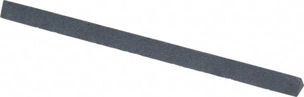 Made in USA - 4" Long x 1/4" Wide x 1/4" Thick, Silicon Carbide Sharpening Stone - Triangle, Fine Grade - Exact Tool & Supply