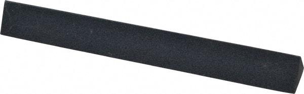 Made in USA - 4" Long x 1/2" Wide x 1/2" Thick, Silicon Carbide Sharpening Stone - Triangle, Fine Grade - Exact Tool & Supply