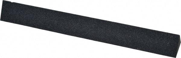 Made in USA - 4" Long x 1/2" Wide x 1/2" Thick, Silicon Carbide Sharpening Stone - Triangle, Medium Grade - Exact Tool & Supply