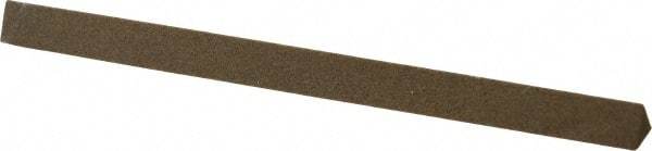 Made in USA - 4" Long x 1/4" Wide x 1/4" Thick, Aluminum Oxide Sharpening Stone - Triangle, Medium Grade - Exact Tool & Supply