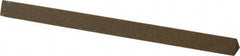 Made in USA - 4" Long x 1/4" Wide x 1/4" Thick, Aluminum Oxide Sharpening Stone - Triangle, Medium Grade - Exact Tool & Supply