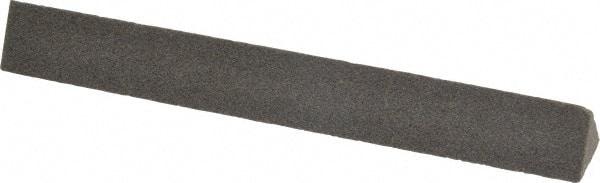 Made in USA - 4" Long x 1/2" Wide x 1/2" Thick, Aluminum Oxide Sharpening Stone - Triangle, Coarse Grade - Exact Tool & Supply