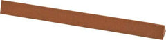 Made in USA - 6" Long x 1/2" Wide x 1/2" Thick, Aluminum Oxide Sharpening Stone - Triangle, Fine Grade - Exact Tool & Supply