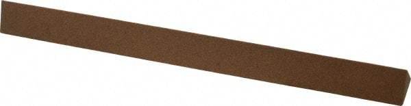 Made in USA - 6" Long x 1/2" Wide x 1/2" Thick, Aluminum Oxide Sharpening Stone - Triangle, Medium Grade - Exact Tool & Supply