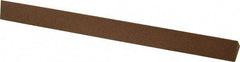 Made in USA - 6" Long x 1/2" Wide x 1/2" Thick, Aluminum Oxide Sharpening Stone - Triangle, Medium Grade - Exact Tool & Supply