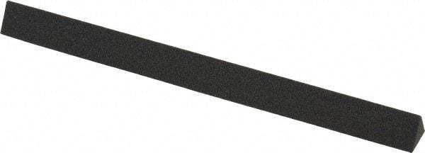 Made in USA - 6" Long x 1/2" Wide x 1/2" Thick, Aluminum Oxide Sharpening Stone - Triangle, Coarse Grade - Exact Tool & Supply