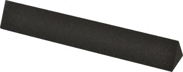 Made in USA - 6" Long x 1" Wide x 1" Thick, Aluminum Oxide Sharpening Stone - Triangle, Coarse Grade - Exact Tool & Supply