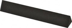 Made in USA - 6" Long x 1" Wide x 1" Thick, Aluminum Oxide Sharpening Stone - Triangle, Coarse Grade - Exact Tool & Supply