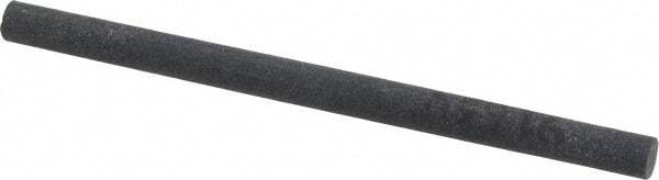Made in USA - 4" Long x 1/4" Diam x 1/4" Thick, Silicon Carbide Sharpening Stone - Round, Fine Grade - Exact Tool & Supply