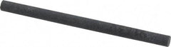 Made in USA - 4" Long x 1/4" Diam x 1/4" Thick, Silicon Carbide Sharpening Stone - Round, Fine Grade - Exact Tool & Supply