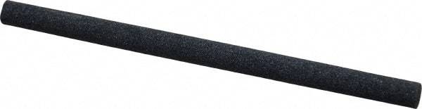 Made in USA - 4" Long x 1/4" Diam x 1/4" Thick, Silicon Carbide Sharpening Stone - Round, Medium Grade - Exact Tool & Supply