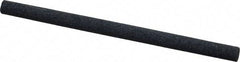Made in USA - 4" Long x 1/4" Diam x 1/4" Thick, Silicon Carbide Sharpening Stone - Round, Medium Grade - Exact Tool & Supply