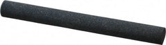 Made in USA - 4" Long x 3/8" Diam x 3/8" Thick, Silicon Carbide Sharpening Stone - Round, Medium Grade - Exact Tool & Supply