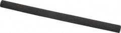 Made in USA - 4" Long x 1/4" Diam x 1/4" Thick, Aluminum Oxide Sharpening Stone - Round, Coarse Grade - Exact Tool & Supply