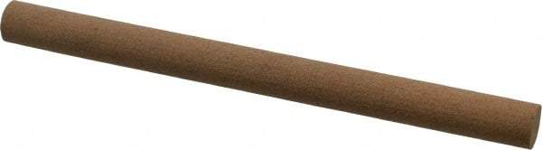 Made in USA - 6" Long x 1/2" Diam x 1/2" Thick, Aluminum Oxide Sharpening Stone - Round, Medium Grade - Exact Tool & Supply