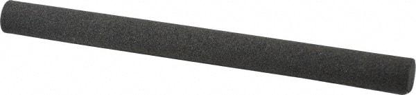 Made in USA - 6" Long x 1/2" Diam x 1/2" Thick, Aluminum Oxide Sharpening Stone - Round, Coarse Grade - Exact Tool & Supply
