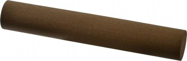 Made in USA - 6" Long x 1" Diam x 1" Thick, Aluminum Oxide Sharpening Stone - Round, Medium Grade - Exact Tool & Supply