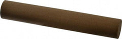 Made in USA - 6" Long x 1" Diam x 1" Thick, Aluminum Oxide Sharpening Stone - Round, Medium Grade - Exact Tool & Supply