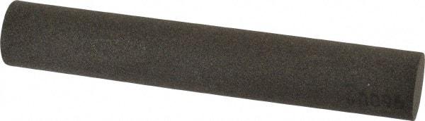 Made in USA - 6" Long x 1" Diam x 1" Thick, Aluminum Oxide Sharpening Stone - Round, Coarse Grade - Exact Tool & Supply