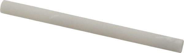 Made in USA - 3" Long x 1/4" Diam x 1/4" Thick, Novaculite Sharpening Stone - Round, Ultra Fine Grade - Exact Tool & Supply