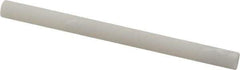 Made in USA - 3" Long x 1/4" Diam x 1/4" Thick, Novaculite Sharpening Stone - Round, Ultra Fine Grade - Exact Tool & Supply